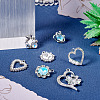 7Pcs 7 Styles Alloy Pendants FIND-TA0004-89-5