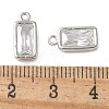 Brass Micro Pave Cubic Zirconia Pendants KK-P290-29P-3