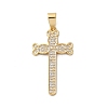 Brass Micro Micro Pave Clear Cubic Zirconia Pendants KK-A212-01D-G-1