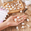 Yilisi 100Pcs 2 Styles Wooden Craft Pegs Clips WOOD-YS0001-05-5