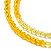 2 Colors Transparent Glass Beads Strands GLAA-G093-01D-3