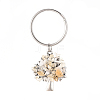 Chip Natural Citrine Keychain KEYC-JKC00219-03-1