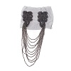Glass Beaded Hamdmade Fashion Tassel Epaulette LS-AJEW-WH0235-50-1