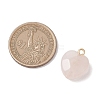 Natural Rose Quartz Pendants PALLOY-JF04862-2