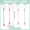 4 Pairs 2 Colors Alloy Dangle Earrings EJEW-PH0002-10-2