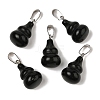 Natural Obsidian Pendants G-B127-03P-17-2