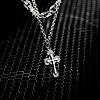 Stainless Steel Double Layer Necklaces PW-WG2744E-01-2