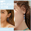 60Pcs 316 Surgical Stainless Steel Hoop Earrings Findings STAS-BBC0010-02-5