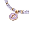 Imitation Austrian Crystal Beads Stretch Bracelets BJEW-JB11571-3