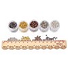 5 Box Iron Round Spacer Beads IFIN-X0001-03-B-WH-2