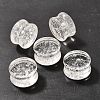 Natural Quartz Crystal Ear Plugs Gauges G-I359-12D-2