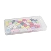 40Pcs UV Plating Opaque Acrylic Beads OACR-FS0002-28-6