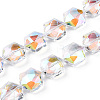 Faceted Glass Beads Strands EGLA-E030-01E-1