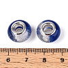 Transparent Resin Rondelle European Beads RESI-N044-02C-3