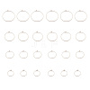 24Pcs 4 Size 316L Surgical Stainless Steel Hoop Earring Findings STAS-ZZ0001-03RG-3