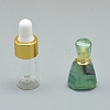 Faceted Natural Fluorite Openable Perfume Bottle Pendants G-E556-11C-1