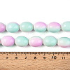 Spray Painted Synthetic Turquoise Beads Strands TURQ-T004-15D-4