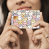 Plastic Waterproof Card Stickers STIC-WH0032-001-5