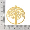 Brass Etched Metal Embellishments Pendants KK-Z058-03G-3