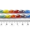 Electraoplate & Gradient Color Glass Beads Strands LAMP-M023-04B-5