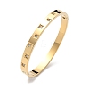 304 Stainless Steel Cubic Zirconia Himged Bangles for Women BJEW-F506-01G-2
