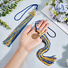 Polyester Graduation Tassel Pendant Decorations AJEW-WH20020-078F-3