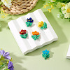 5Pcs 5 Colors Handmade Lampwork Beads LAMP-TA0002-15-5