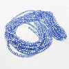 Electroplate Glass Beads Strands X-EGLA-D018-8x8mm-61-2