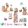 Translucent PVC Self Adhesive Wall Stickers STIC-WH0015-334-4