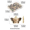 25Pcs 5 Colors Alloy Enamel Pendants ENAM-FS0003-30-4