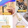 6Pcs 2 Styles Brass Locking Carabiner KK-YW0004-75-6