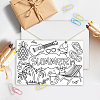 AHADERMAKER 1 Set Coloring Paper Greeting Cards Sets AJEW-GA0007-07-4