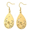 Ion Plating(IP) 304 Stainless Steel Dangle Earrings for Women X-EJEW-E304-01G-1