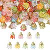 90Pcs 9 Colors Acrylic Pendants OACR-CJ0002-58-1