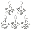 5Pcs Travel Alloy Keychain KEYC-YW00244-1