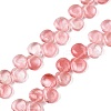 Cherry Quartz Glass Beads Strands G-T138-124-1