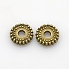 Disc Plating Zinc Alloy Spacer Beads PALLOY-N0101-07AB-NF-1