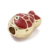 Brass Enamel Beads KK-K368-18G-04-2