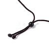 Natural Tiger Eye Ring Pendant Necklace with Nylon Cord for Women NJEW-F306-02E-3