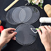 4Pcs Flat Round Acrylic Sheet MACR-CP0001-01A-3