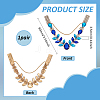 1 Pair Alloy & Acrylic Rhinestone Boot Strap Chains AJEW-FG0004-79B-2