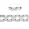 304 Stainless Steel Rectangle Cable Chains CHS-T003-29B-P-2