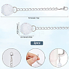 2Pcs Round Resin Pendant Decoration HJEW-SC0001-69-2