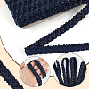 15 Yards Imitation Leather Braided Lace Ribbon WL-WH0003-02E-4