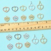 18Pcs 9 Styles Rack Plating Alloy Pendants FIND-FS0003-10-5