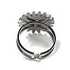Sun 304 Stainless Steel Open Cuff Rings STAS-Z060-08P-02-3