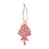 Christmas Tree Lollipop Handmade Polymer Clay Pendant Decorations HJEW-P017-02C-1