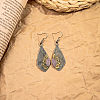 Teardrop Bohemian Style Zinc Alloy Dangle Earrings FS-WG9CCFB-08-1