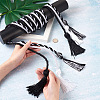 6Pcs 3 Style Polyester Tassel Big Pendant Decorations FIND-TA0001-51-5