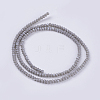 Electroplate Glass Beads Strands GLAA-F076-FR06-2